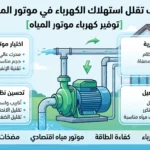 كيف تقلل استهلاك الكهرباء في موتور المياه؟