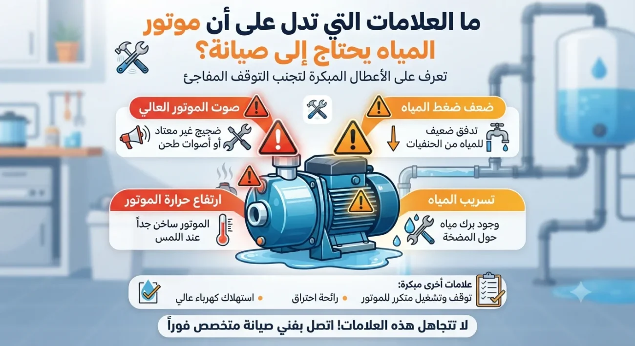 ما العلامات التي تدل على أن موتور المياه يحتاج إلى صيانة؟ دليل شامل لاكتشاف الأعطال مبكرًا