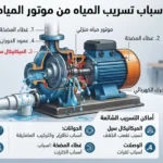 أسباب تسريب المياه من موتور المياه الأماكن والأسباب وطرق الإصلاح والصيانة