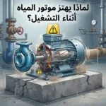 لماذا يهتز موتور المياه أثناء التشغيل؟ أسباب اهتزاز المضخة وتأثيره على العمر الافتراضي