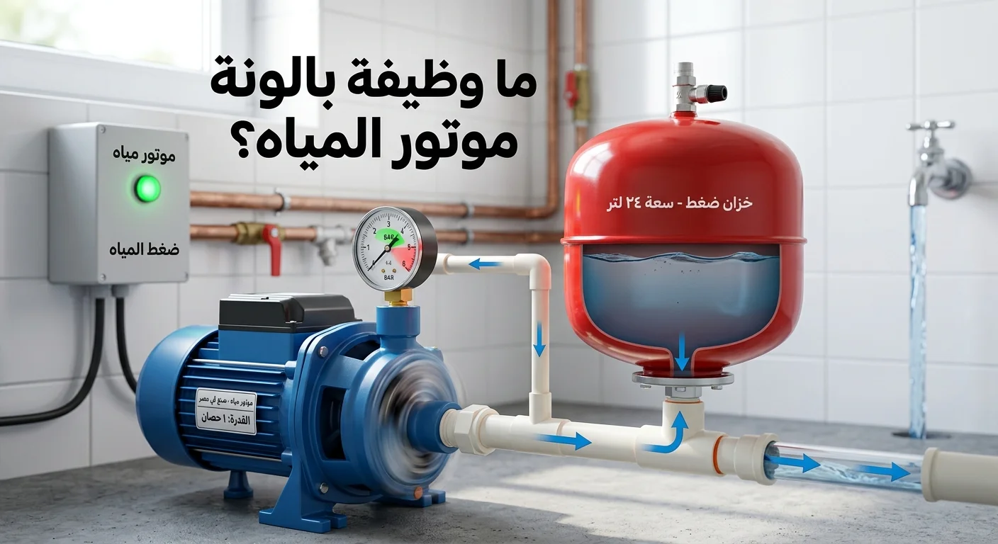 ما وظيفة بالونة موتور المياه؟ وكيف تساعد في استقرار ضغط المياه وتقليل تشغيل الموتور؟