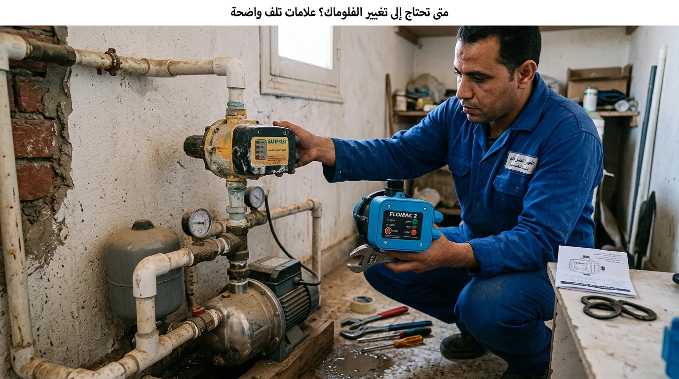 متى تحتاج إلى تغيير الفلوماك؟ علامات التلف وعمر الفلوماك وطريقة اختيار البديل المناسب